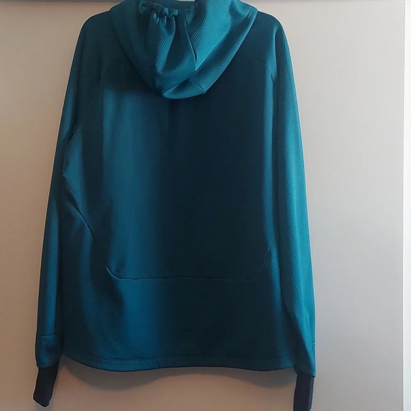 GYMSHARK MENS ZIP-UP HOODED JACKET Athleisure Gym Blue 2XL - Picture 7 of 8